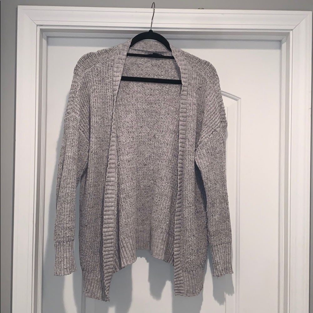 Grey Knit Cardigan